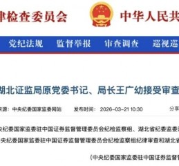 湖北证监局原党委书记、局长王广幼被查