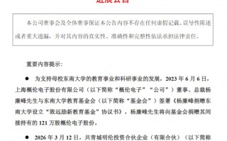 概伦电子总裁 捐赠超4000万元市值股份