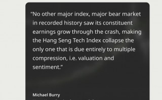 华尔街“大空头”，看好恒生科技