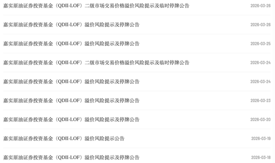 注意!多只原油LOF集体停牌!释放哪些信号?-第3张图片-51吃大瓜 注意!多只原油LOF集体停牌!释放哪些信号?-第3张图片-51吃大瓜