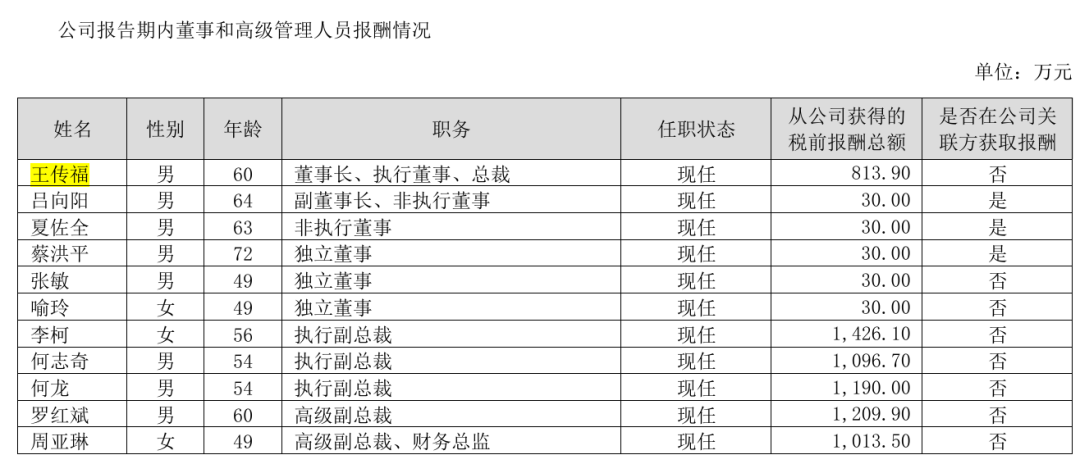 比亚迪财务总监周亚琳,年薪1013.5万元!比王传福高近200万元,成A股首位年薪破千万的财务掌门人-第3张图片-51吃大瓜 比亚迪财务总监周亚琳,年薪1013.5万元!比王传福高近200万元,成A股首位年薪破千万的财务掌门人-第3张图片-51吃大瓜